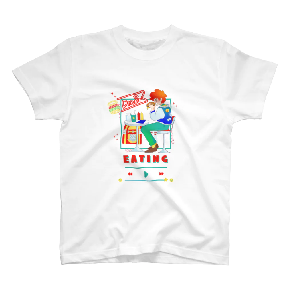 🧬るあ🦄のnowplaying-EATING01- Regular Fit T-Shirt