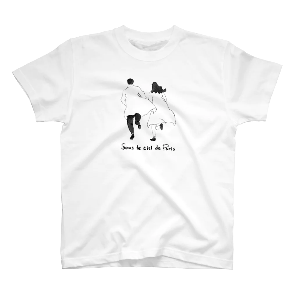 Kohei Takeda illustrationsのSous le ciel de Paris Regular Fit T-Shirt