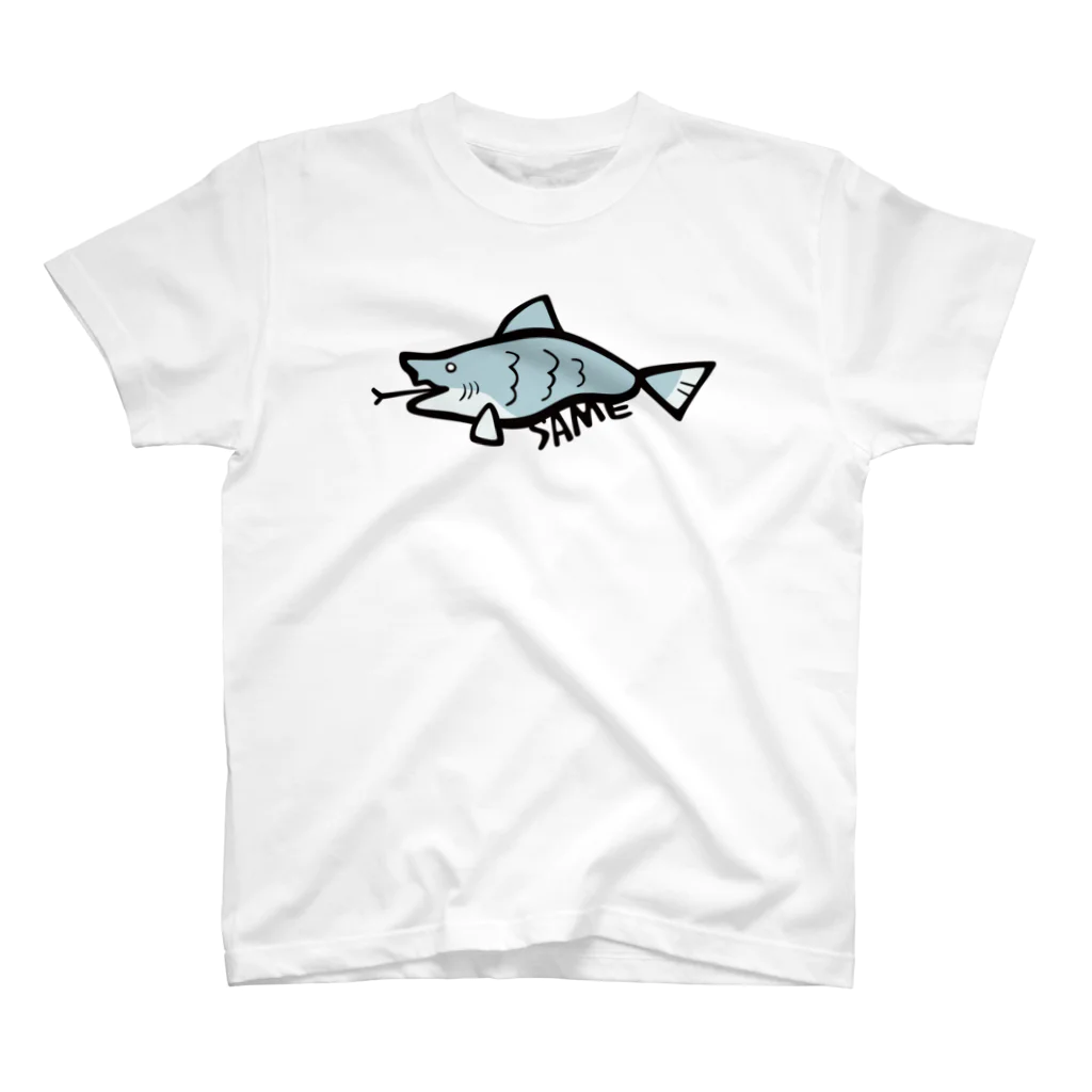 なぜか魚類が多いのサメ（色付き） スタンダードTシャツ