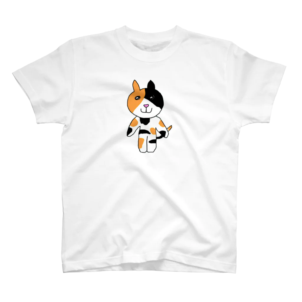 3keranjero0706のねこ、立つ。 スタンダードTシャツ