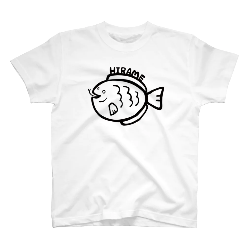 なぜか魚類が多いのヒラメ スタンダードTシャツ