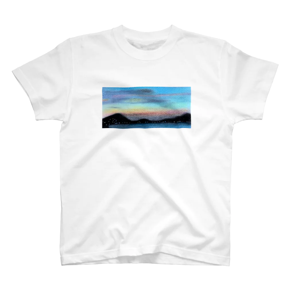 のぐちさきの海と夕暮れ スタンダードTシャツ