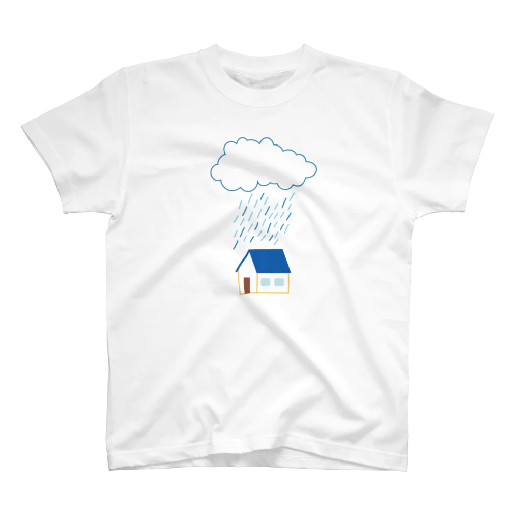 tomatoto713の雨の降る家 スタンダードTシャツ