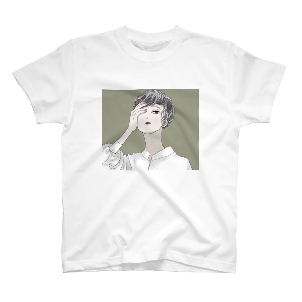 女の子とタベモノのアレコレ雑貨のショートパーマ。 Regular Fit T-Shirt