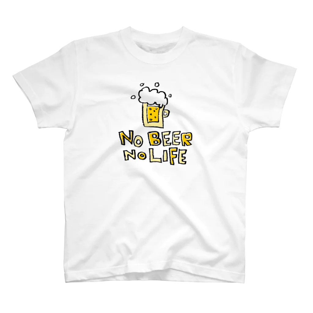 無彩色デザイン販売所のChildren's Art / ノービールノーライフ NO BEER NO LIFE スタンダードTシャツ