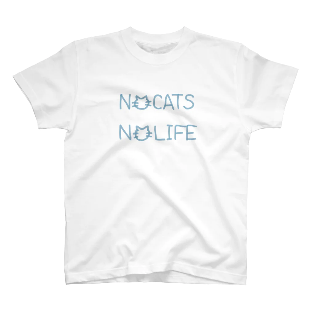 牛のTシャツ屋のNO CATS NO LIFE Regular Fit T-Shirt