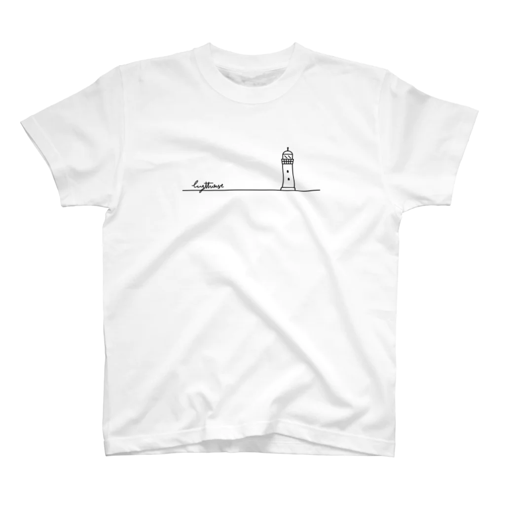 クラナガデザインのシンプル灯台 Regular Fit T-Shirt