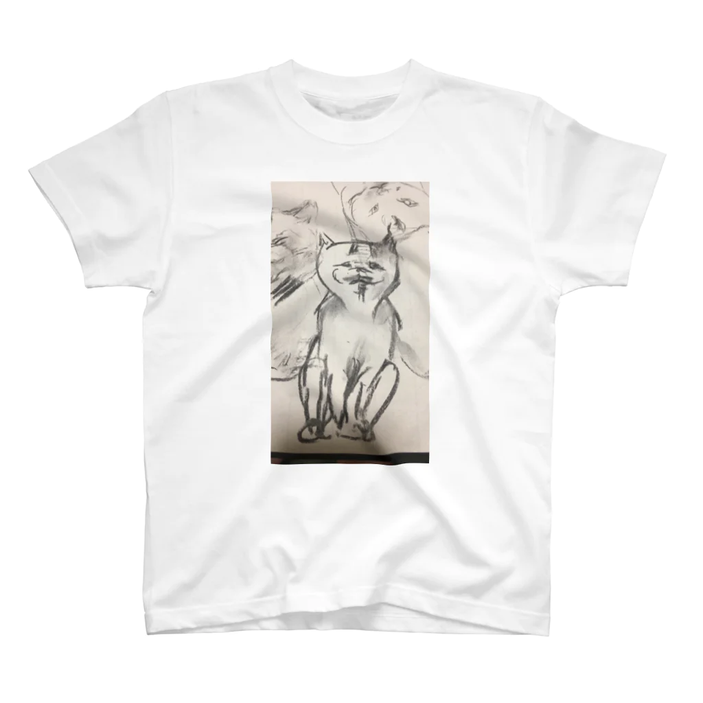 いしくみ動物園の邪悪な猫くん Regular Fit T-Shirt