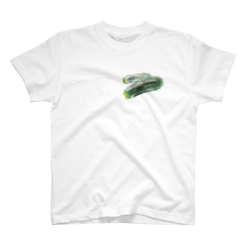 akane_art（茜音工房）のベジタブルT（ズッキーニ） Regular Fit T-Shirt
