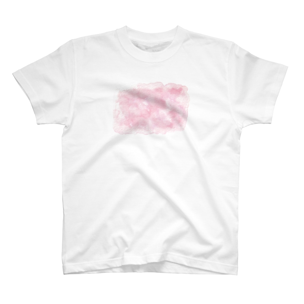 どうぶつの水彩画店のcolor ピンク T-Shirt