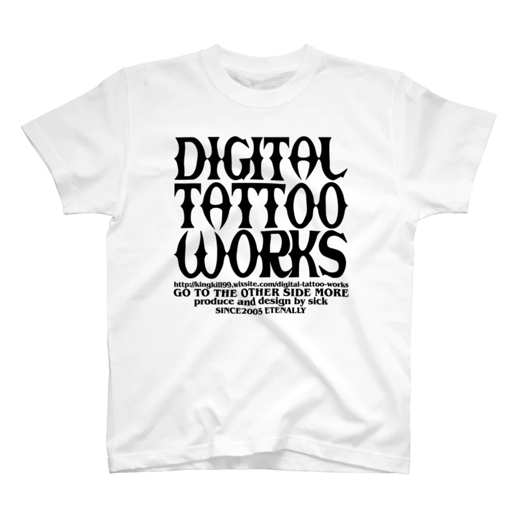 DIGITAL TATTOO WORKS/sickのdigital tattoo works rogo_2 スタンダードTシャツ