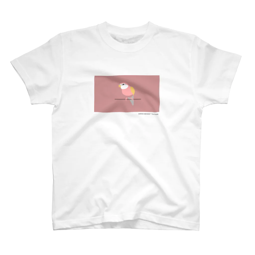 TKMTS STOREの【トリノート】 アキクサインコ スタンダードTシャツ