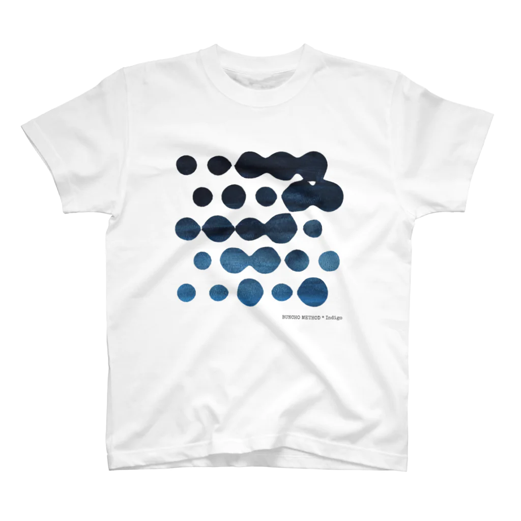 TKMTS STOREの【インディゴ】 5x5 Dots スタンダードTシャツ