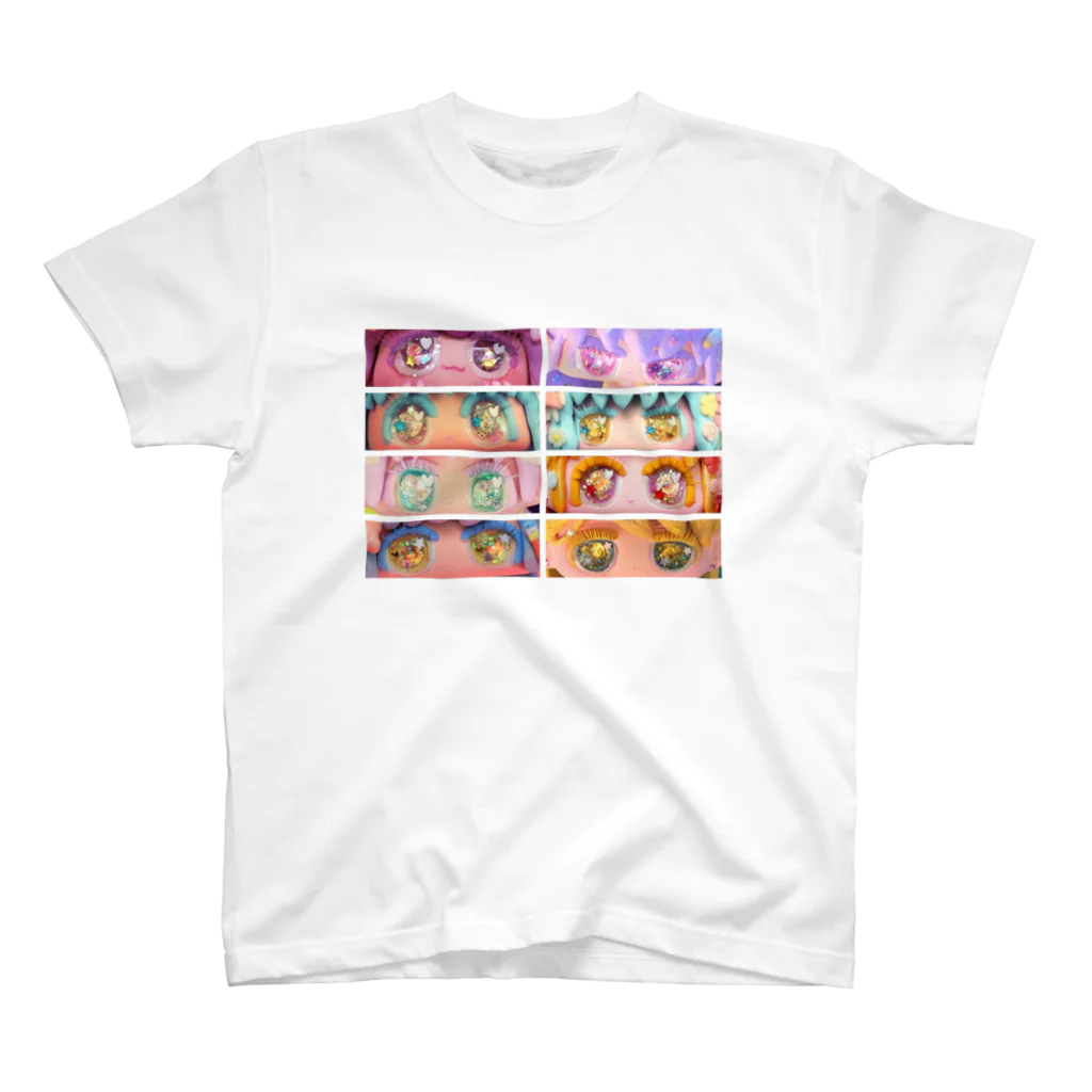 WORLD OF GIRLSの瞳いろいろTシャツ。 スタンダードTシャツ