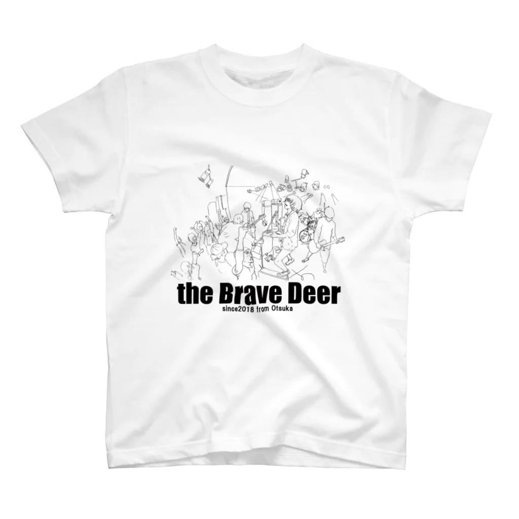 the Brave Deerのthe Brave Deer シンガロング スタンダードTシャツ