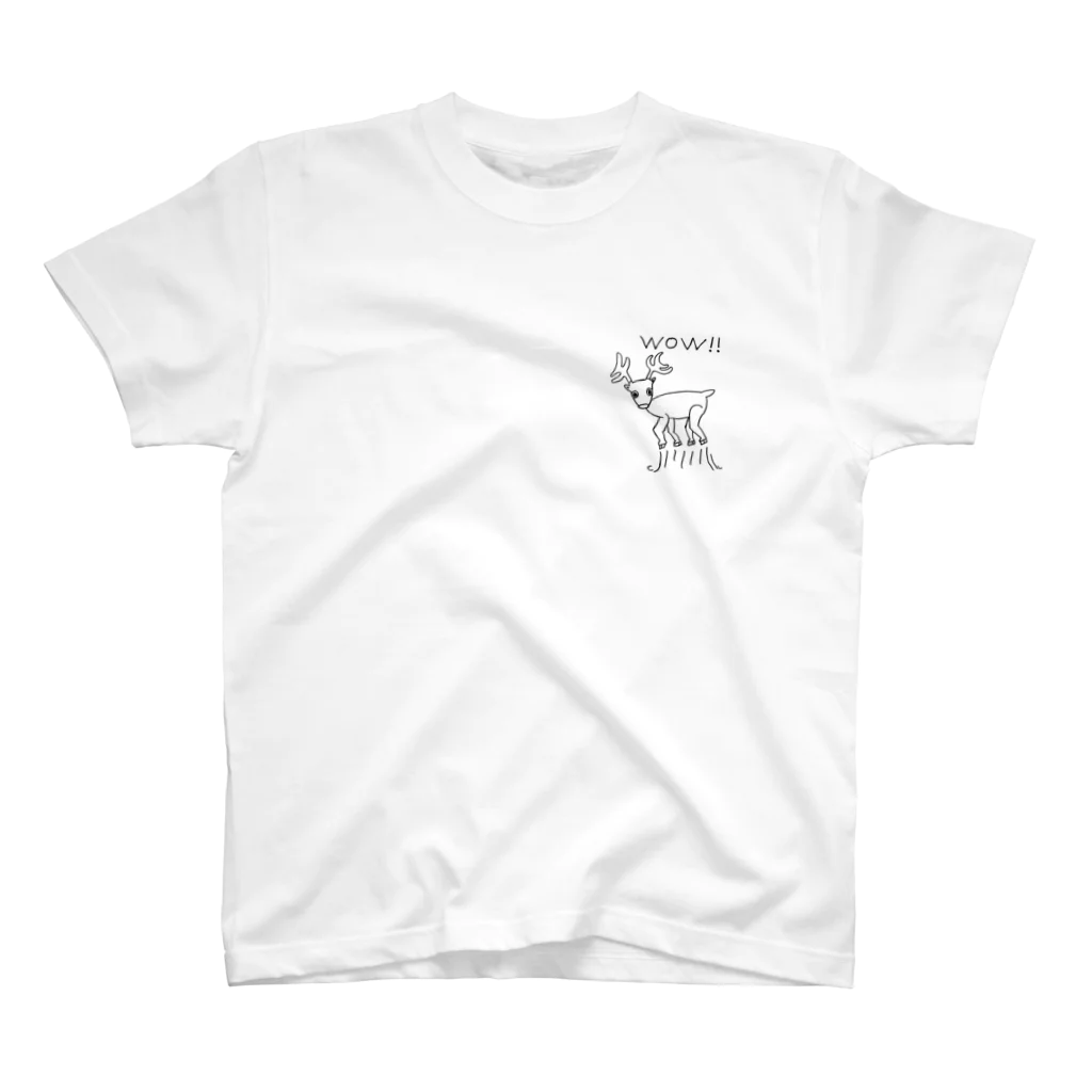 絵描くのきらいですのびっくりSHIKA スタンダードTシャツ