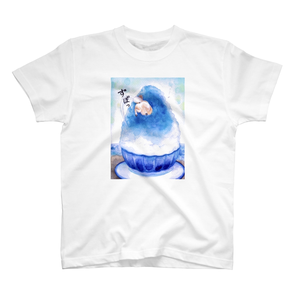 wankorosobaのかき氷（ブルーハワイ） Regular Fit T-Shirt