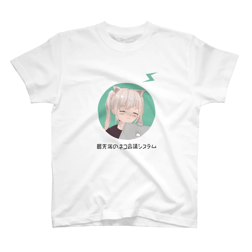 みゅ〜ま💐の最先端のネコ会議システム１ Regular Fit T-Shirt