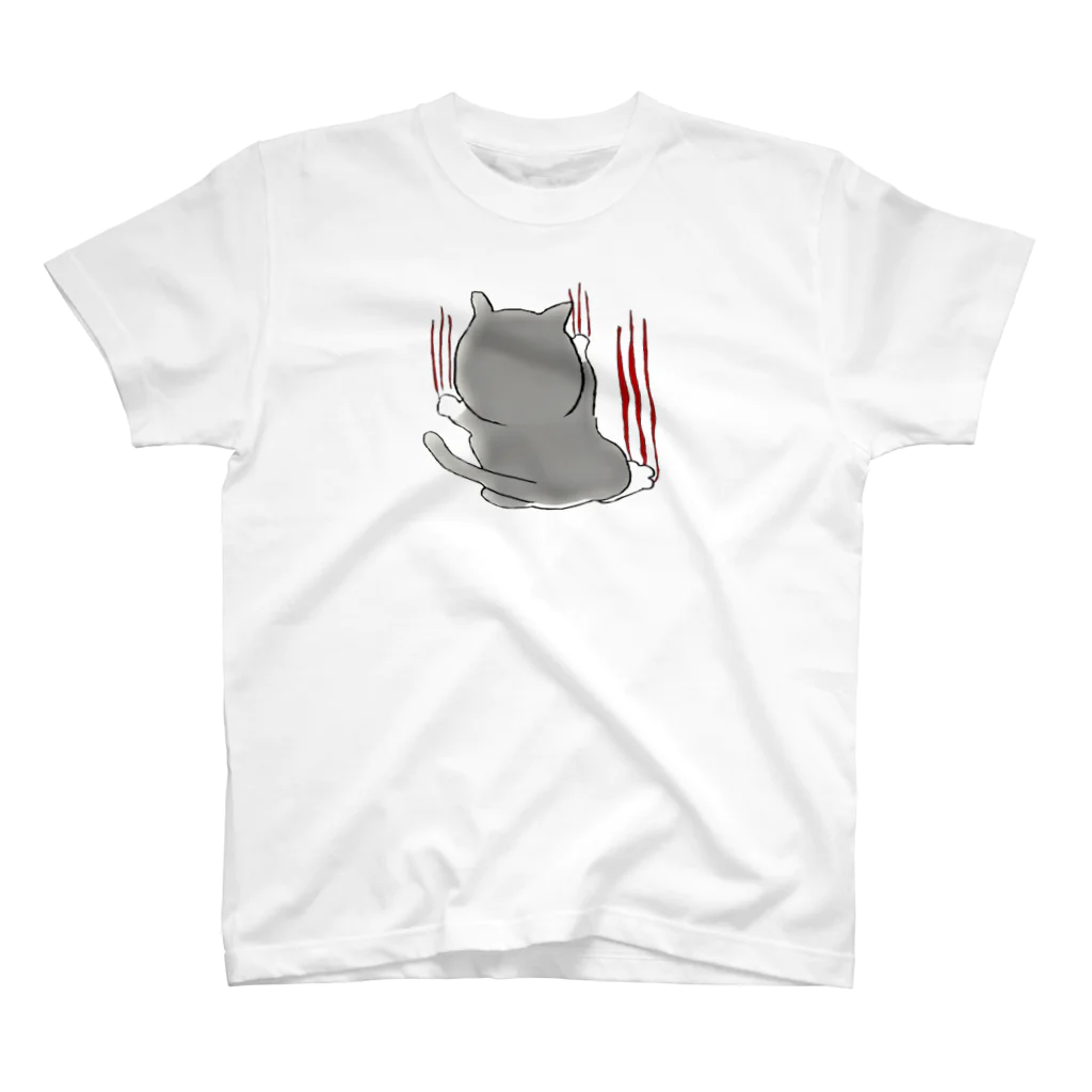 (¯﹃¯)のねこ（爪痕） Regular Fit T-Shirt