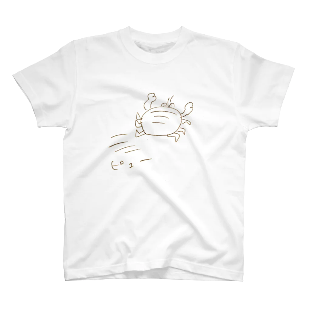 どろん堂の走り去るカニ スタンダードTシャツ