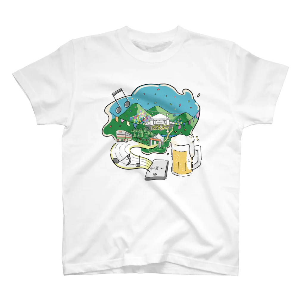 NEGA97の夏フェス行きたい(紙吹雪ver.) スタンダードTシャツ