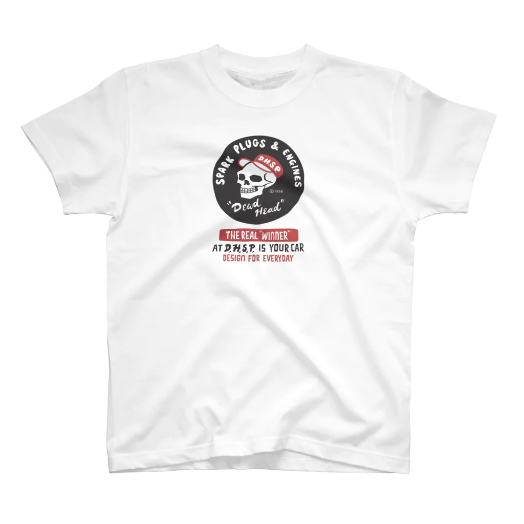 Design For Everydayのスパークプラグ＆骸骨（両面） Regular Fit T-Shirt