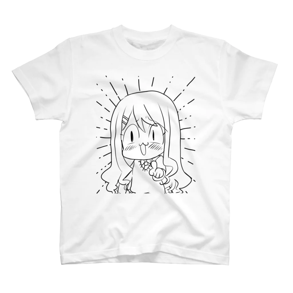 雪の宿の煽り雪ちゃん スタンダードTシャツ