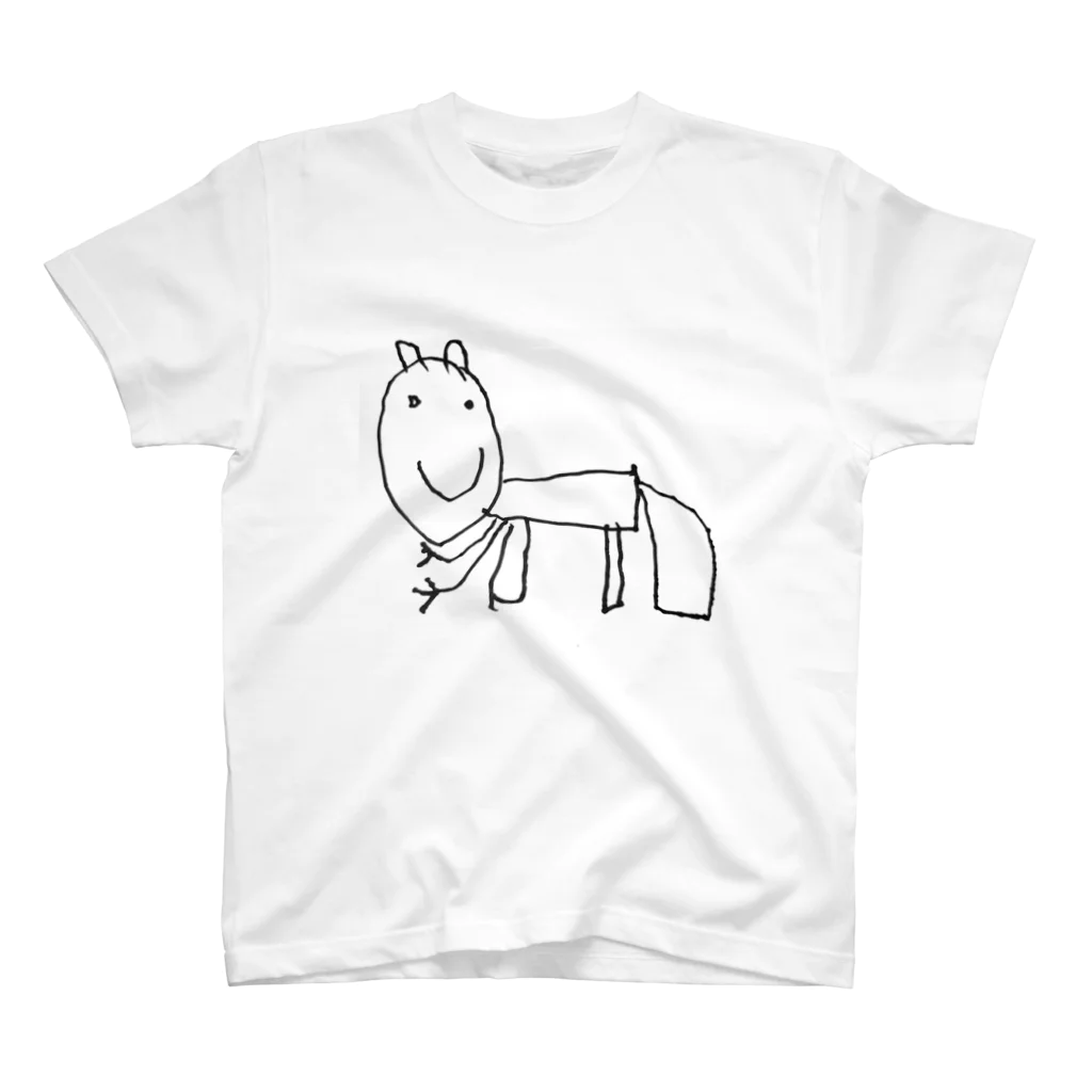 てくてくの秘密基地の息子の描いたネコ Regular Fit T-Shirt