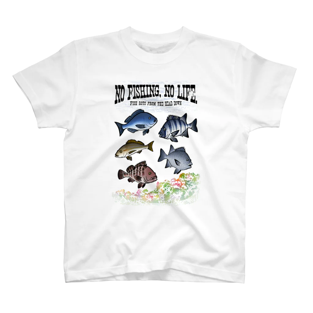 猫と釣り人のFISHING_S4C スタンダードTシャツ