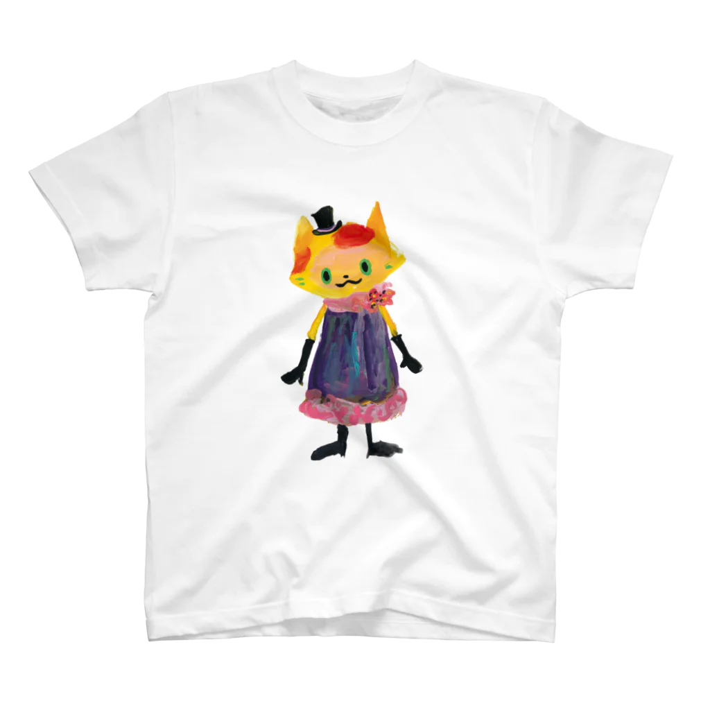 COULEUR PECOE（クルールペコ）のねこびとさん（アリア） スタンダードTシャツ