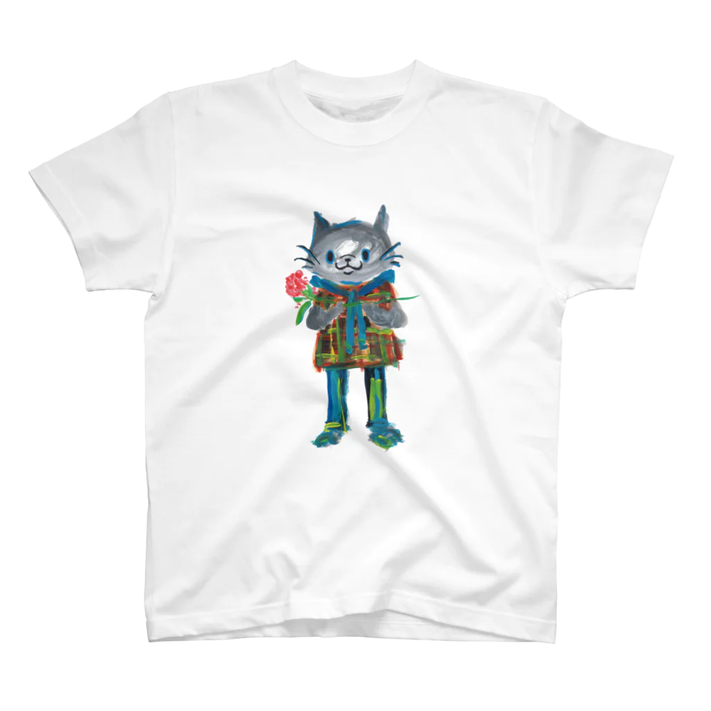 COULEUR PECOE（クルールペコ）のねこびとさん（ケン） スタンダードTシャツ