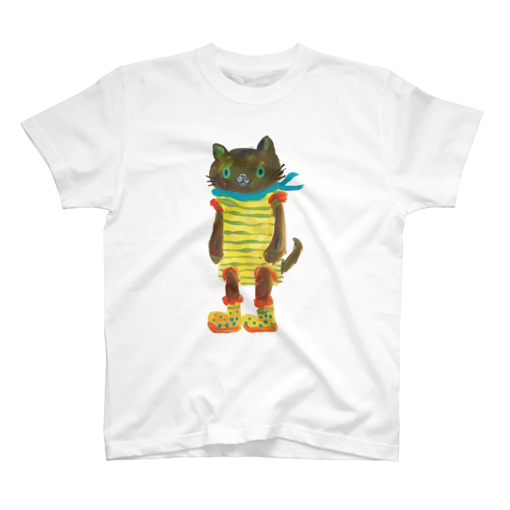 COULEUR PECOE（クルールペコ）のねこびとさん（チョコ） スタンダードTシャツ