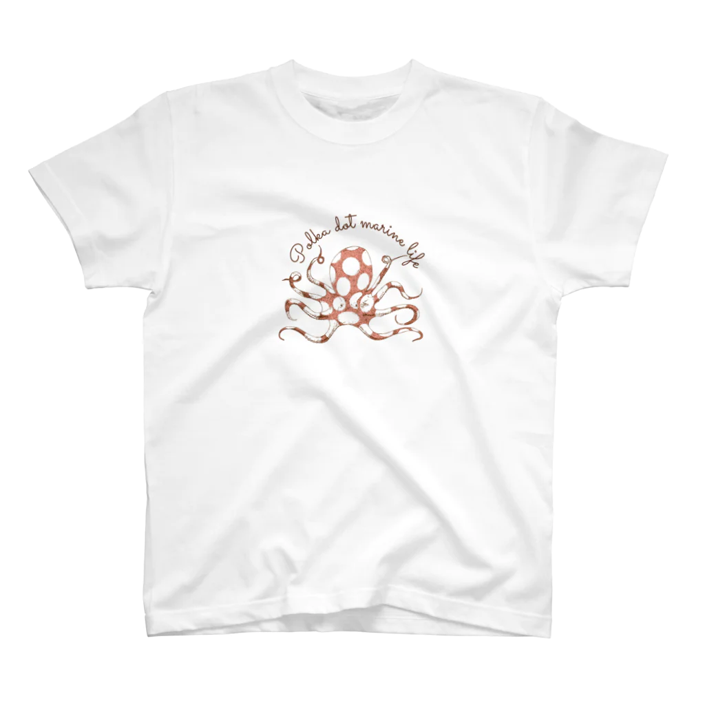 nemunoki paper itemの水玉海洋生物　イイダコ Regular Fit T-Shirt