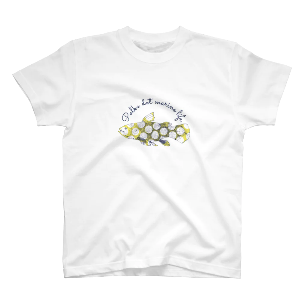 nemunoki paper itemの水玉海洋生物　シーラカンス Regular Fit T-Shirt