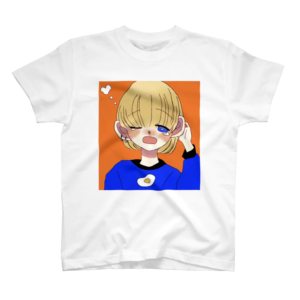 めるのいらすとのねむそうなこ。 スタンダードTシャツ