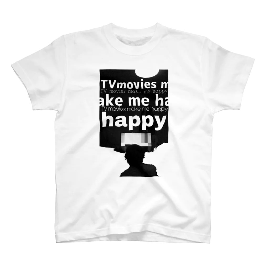 WECANNOTのTV movies make me happy Regular Fit T-Shirt