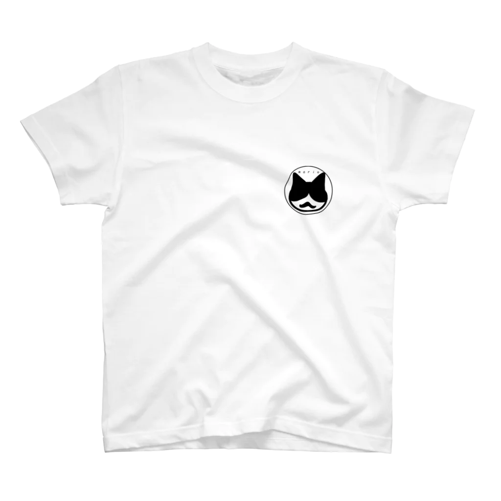 ひげ猫マリオのひげ猫マリオ アイコン スタンダードTシャツ