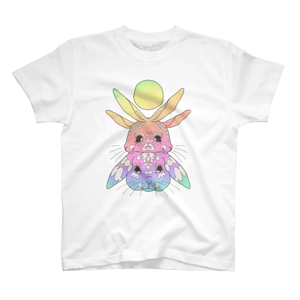 せきね まりののレインボーうさぎ🐇🌈 スタンダードTシャツ