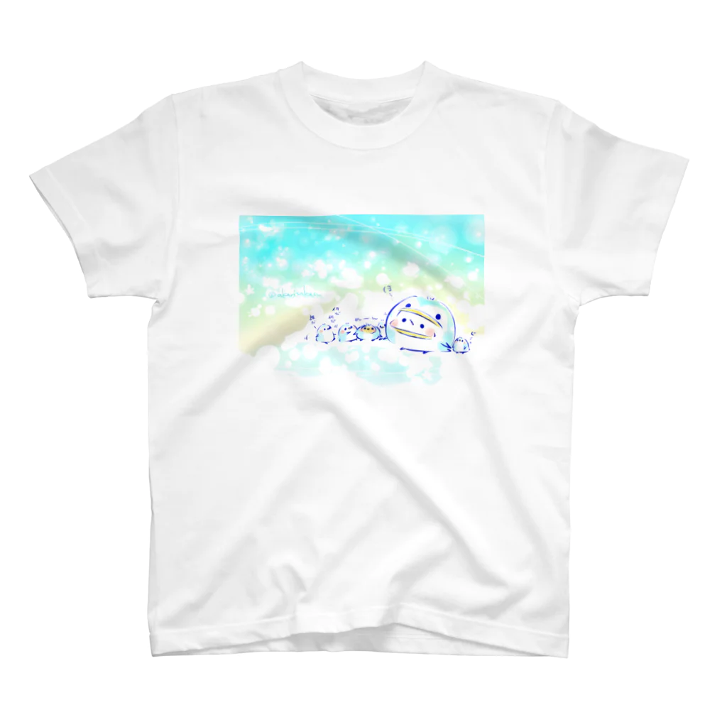 灯さかすのひんやりペンギンましまろう Regular Fit T-Shirt