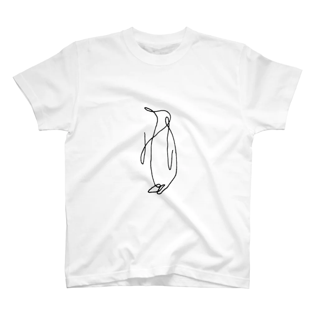 ONESTROKEPENGUINのひとふでがきペンギン Regular Fit T-Shirt