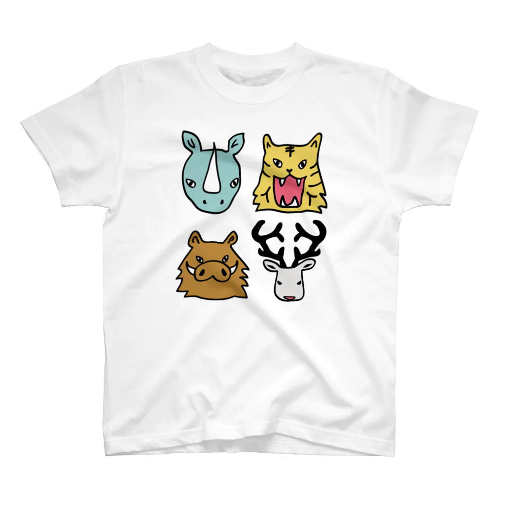 はらぺこたろうの息子の好きな動物 スタンダードTシャツ