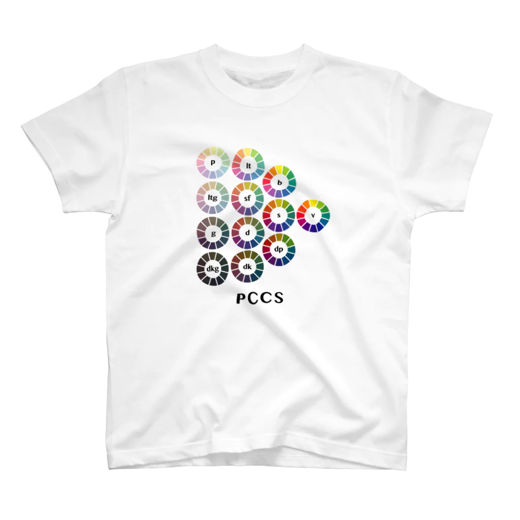 トマトカゲのPCCS色相環 スタンダードTシャツ