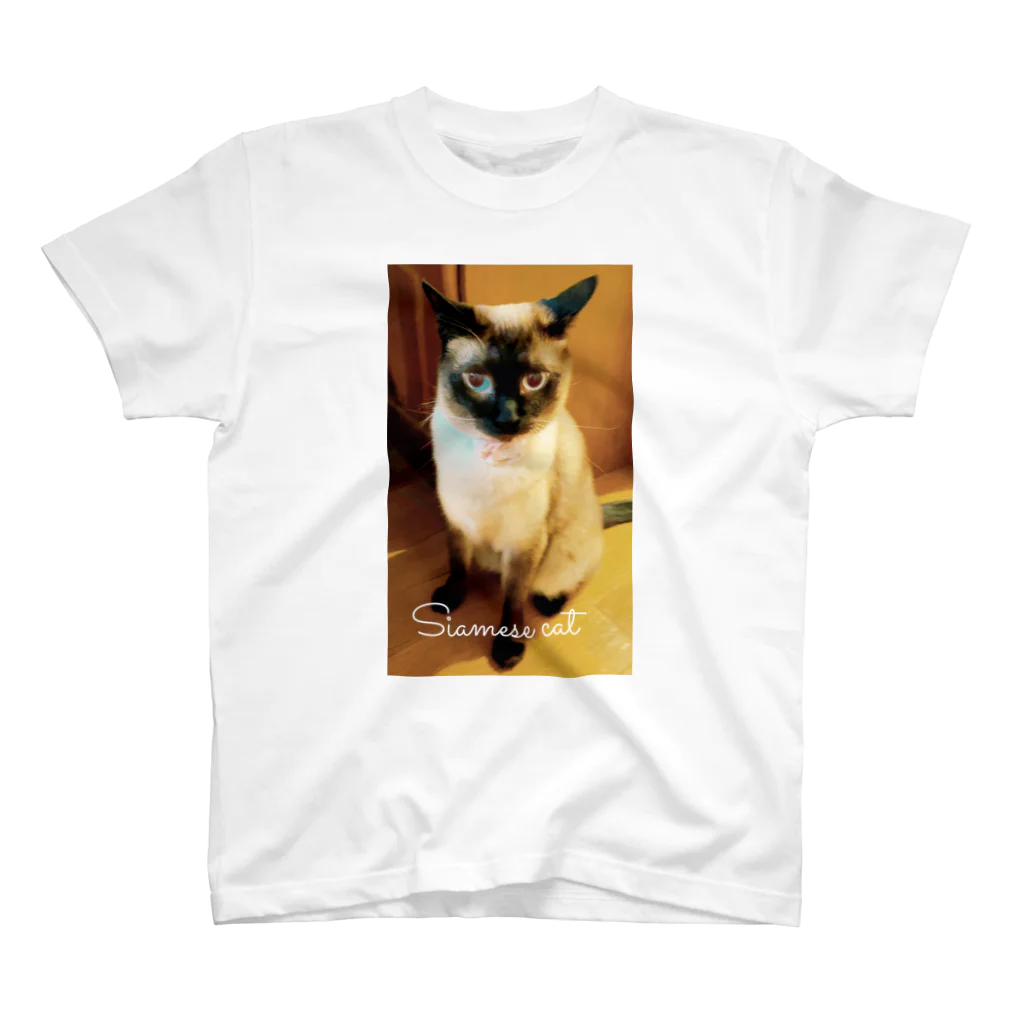 Siamese cat シャムのSiamese cat シャム猫 Regular Fit T-Shirt