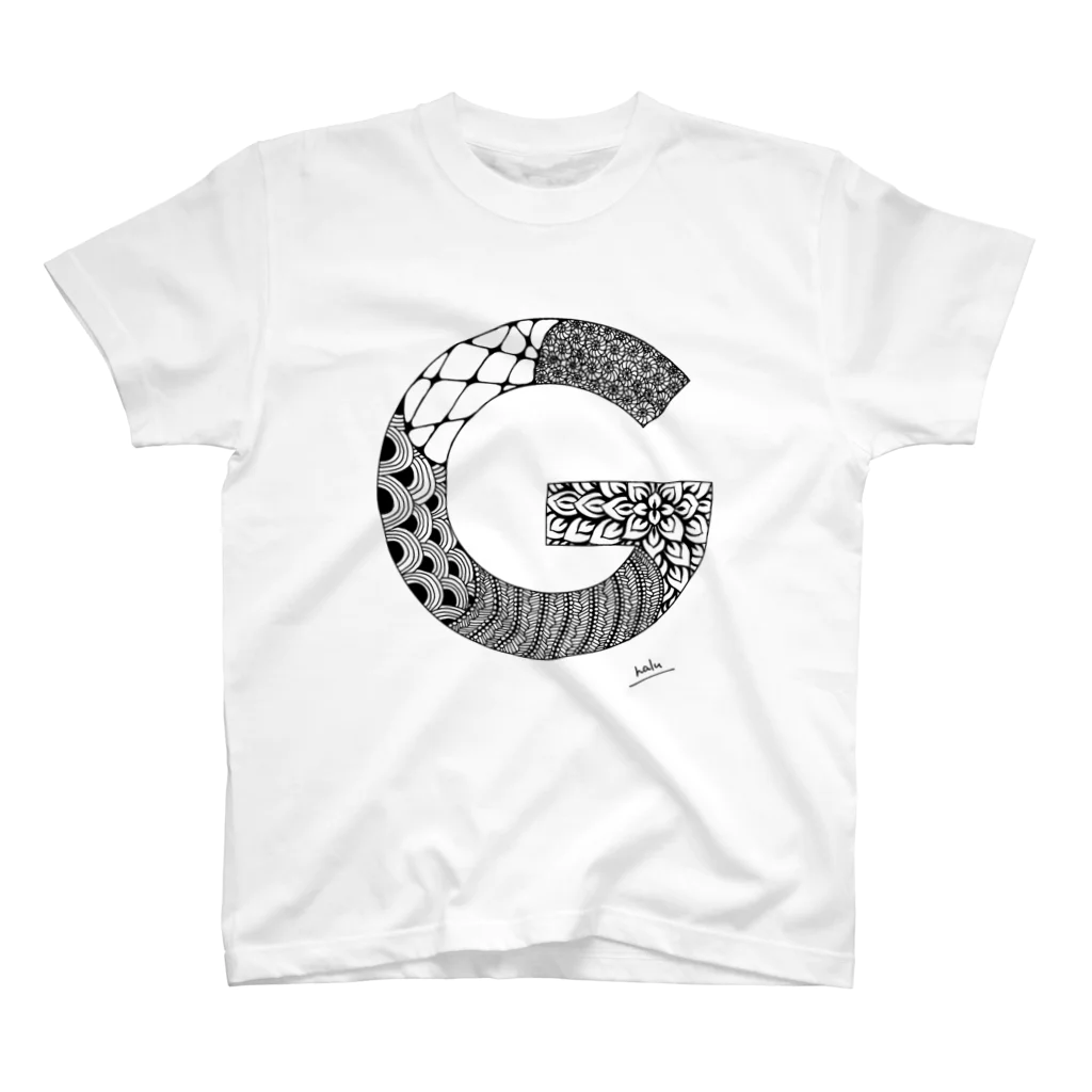 Graphic Design +αのゴシックのG スタンダードTシャツ