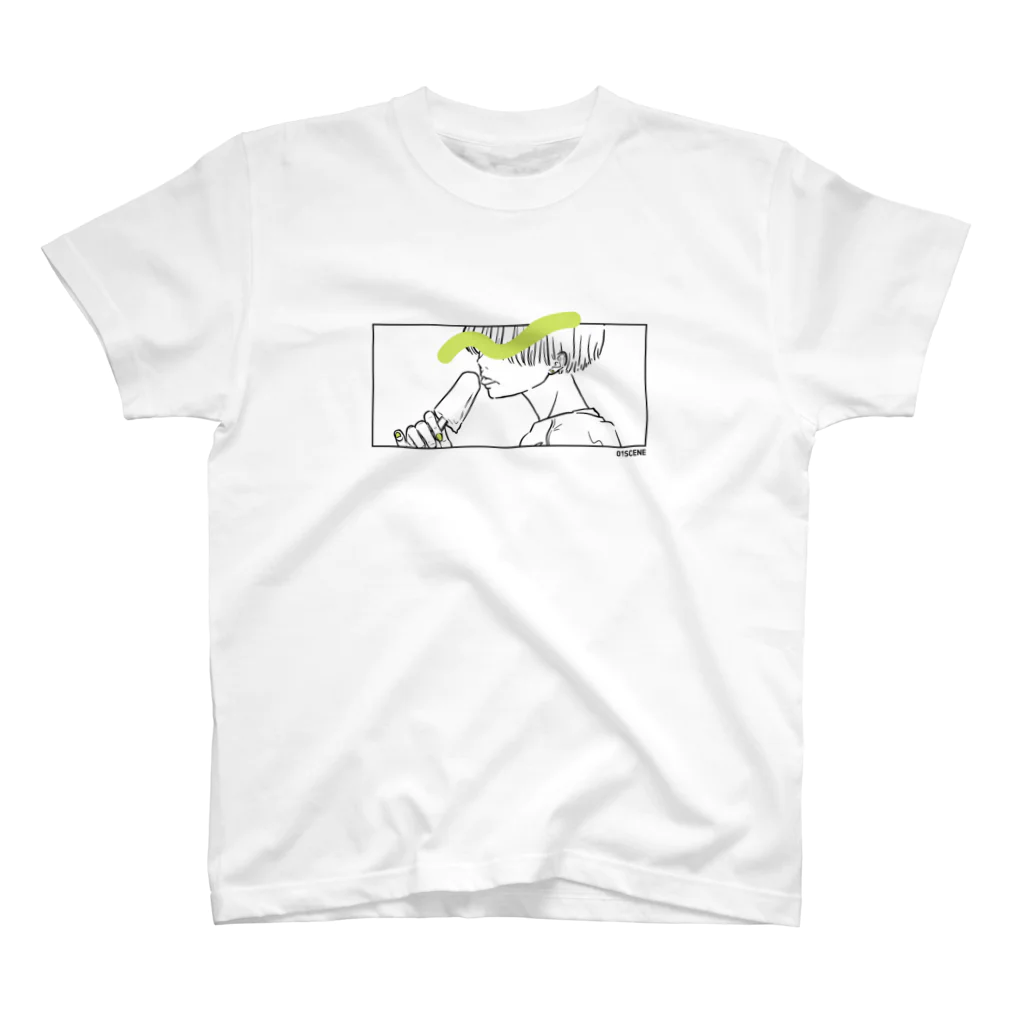 syu01のICE yellowgreen スタンダードTシャツ