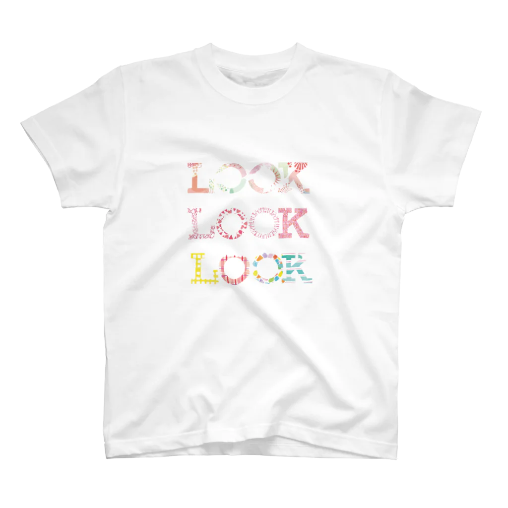 KINUEのLOOK LOOK LOOK スタンダードTシャツ