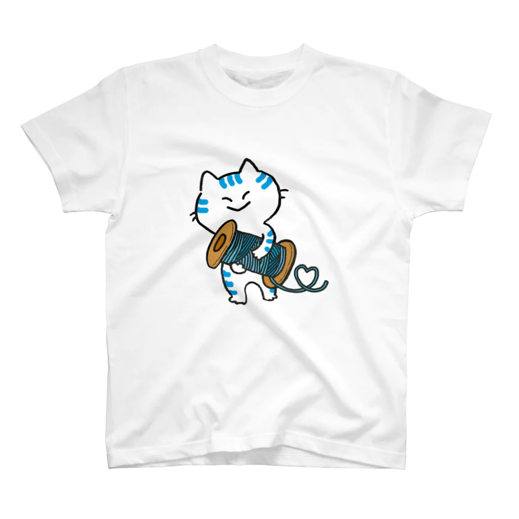 あkrのヒモ好きねこ トラ Regular Fit T-Shirt