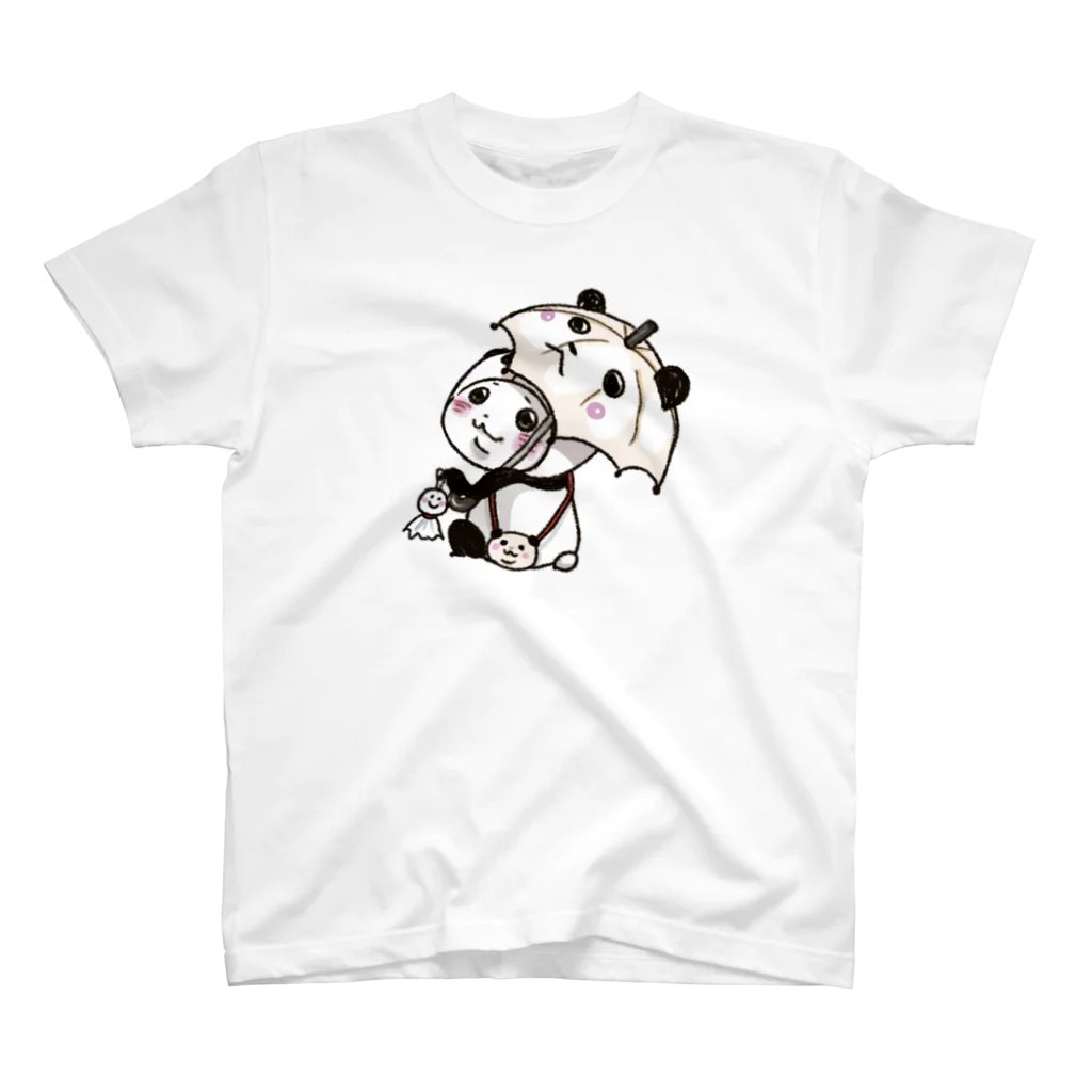 スパイシー千鶴のパンダinぱんだ(雨) 티셔츠