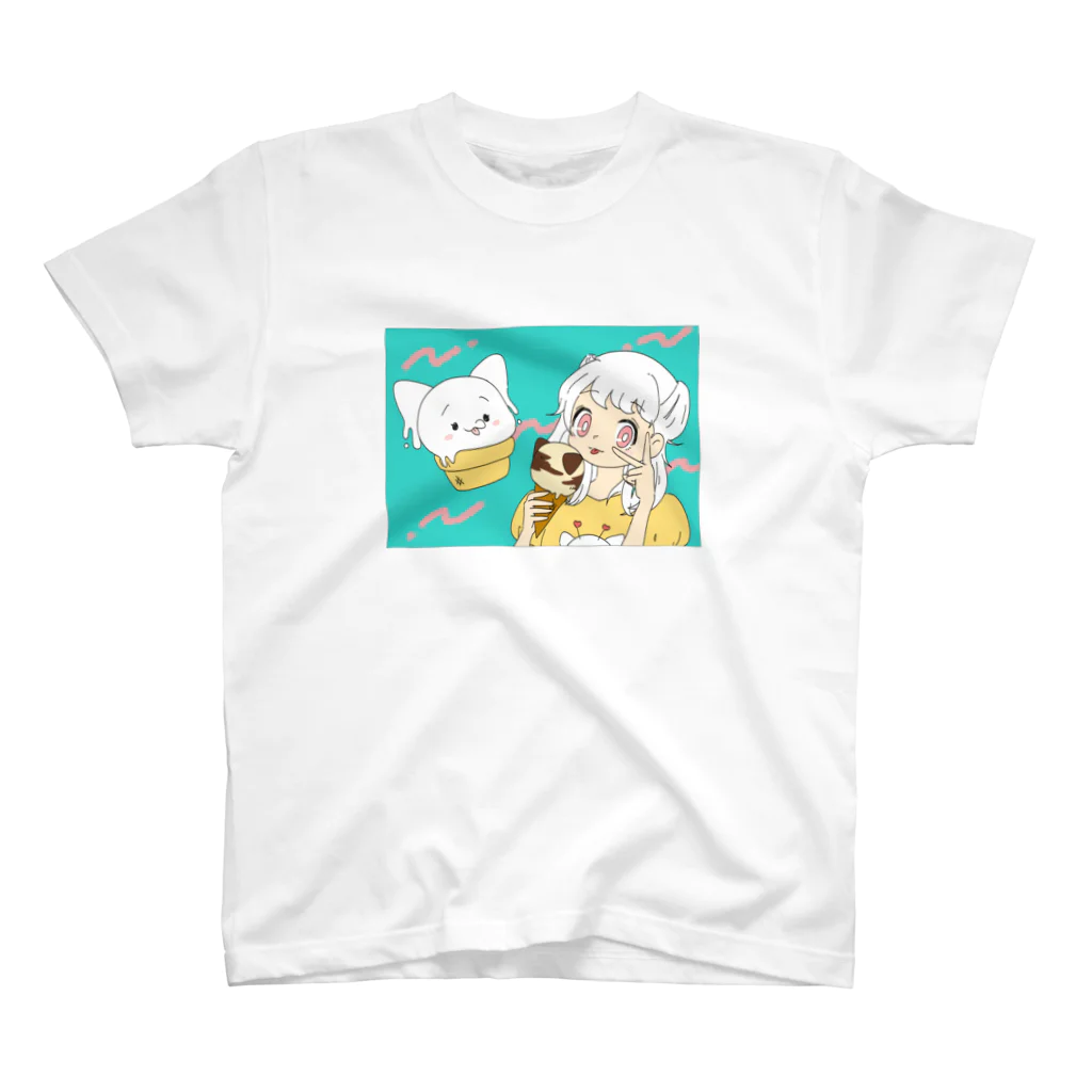 さらだふれんずのにゃいす と 推しガール スタンダードTシャツ