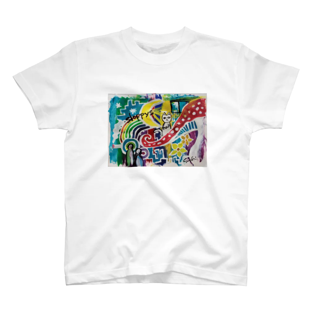 33-crateのSloppysライブペイントTシャツ Regular Fit T-Shirt